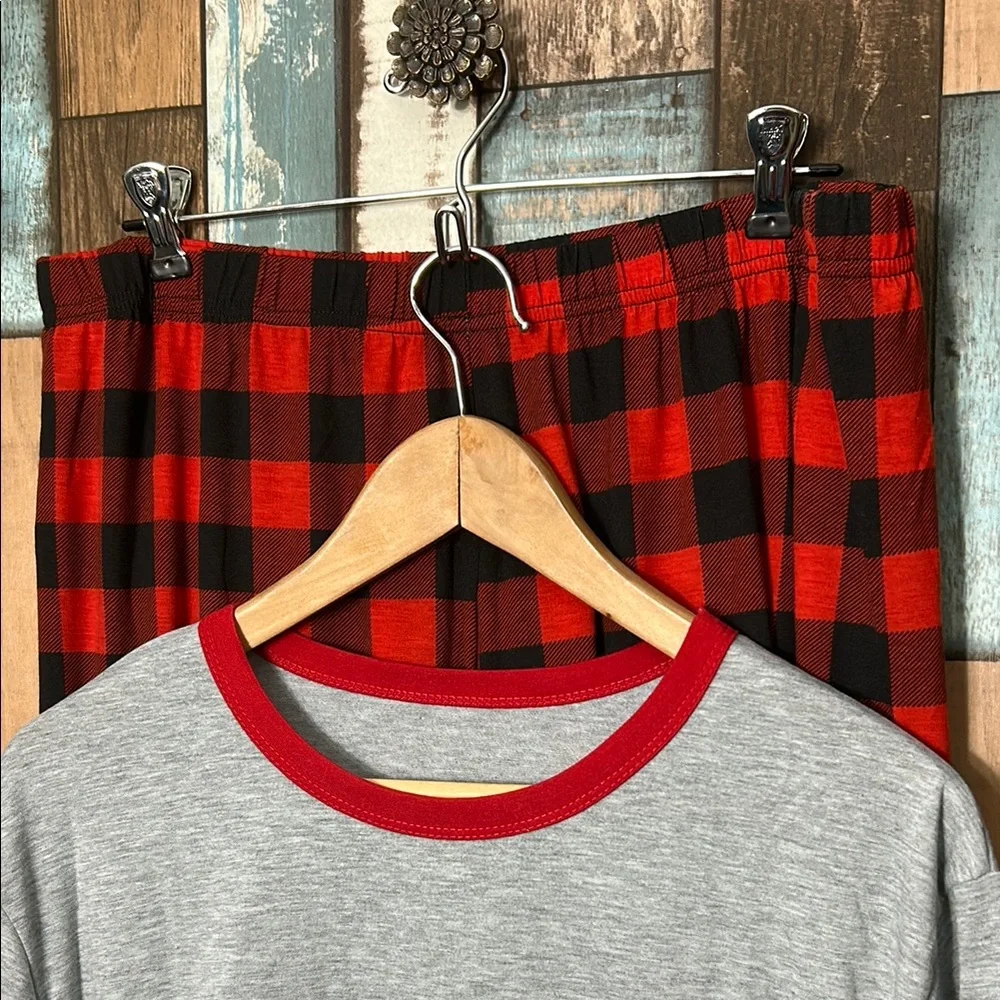 Gray Christmas Tree Pajama Set - XL - Picture 4 of 13